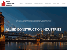 Tablet Screenshot of aci-construction.org
